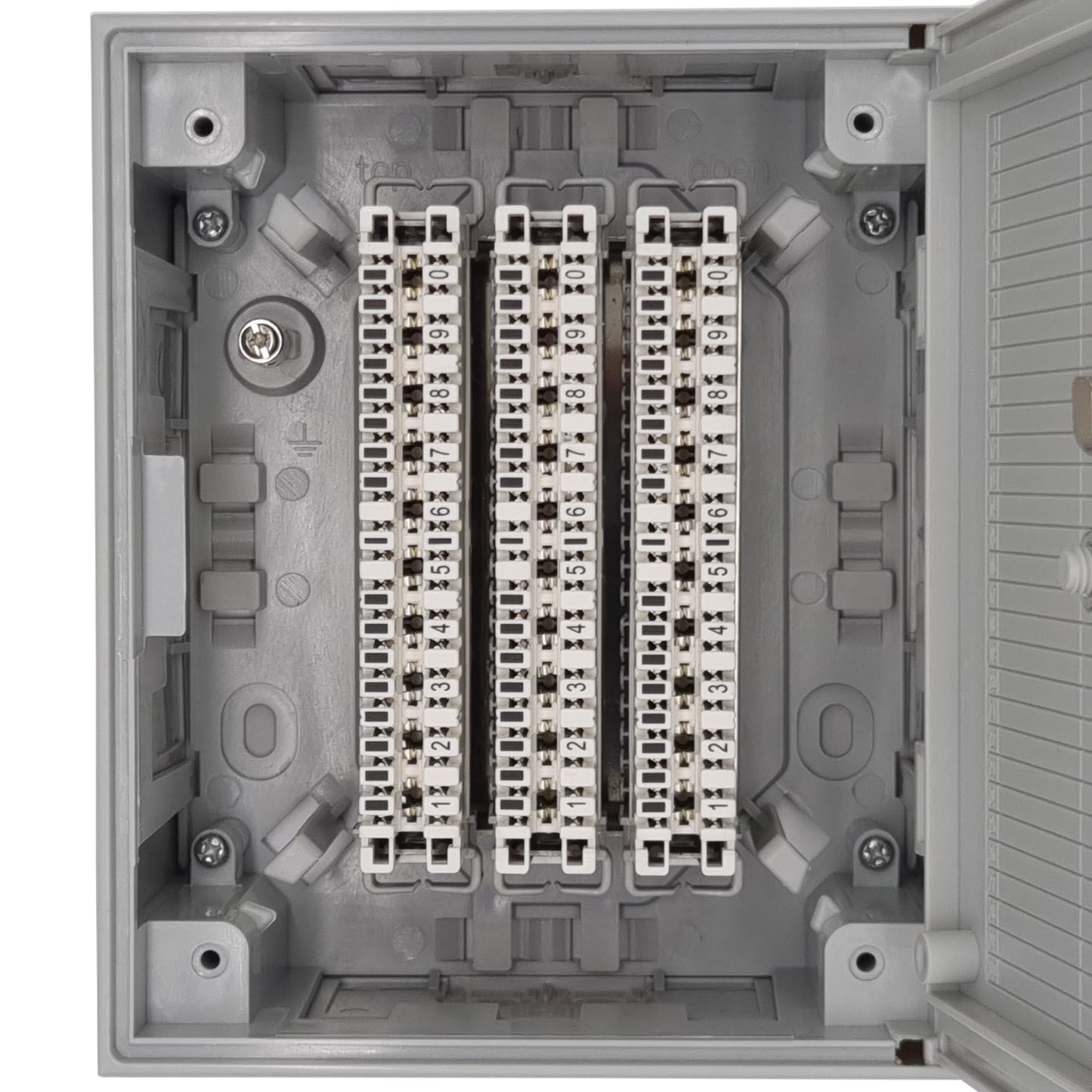 maintec® LSA-PLUS Verteiler 30 DA mit 3x 10 DA Leisten Aufputz IP30